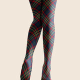 Viken | Plan Crăciun Smarald Tartan Elegant Ciorapi Legginși