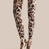 Viken | Leggings cu Modelul Leopard Mistic Subțire