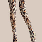 Viken | Leggings cu Modelul Leopard Mistic Subțire
