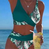 Bikini Contrast Culori Florale