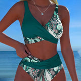 Bikini Contrast Culori Florale