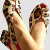 Louison | Sandale cu imprimeu leopard
