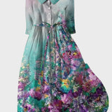 Sirje | Rochie florală cu design degradat