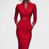 Inês | Rochie Elegantă cu Centură