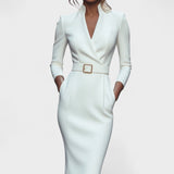 Inês | Rochie Elegantă cu Centură