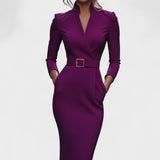 Inês | Rochie Elegantă cu Centură