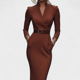 Inês | Rochie Elegantă cu Centură