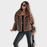 Leonor | Jachetă cu imprimeu leopard