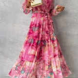 Luísa | Rochie tip wrap cu imprimeu floral și o atingere romantică
