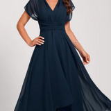 Helena | Rochie midi cu decolteu in V