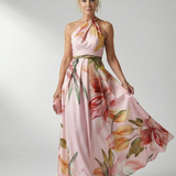 Amiel | Rochie Maxi cu Flori Ușoară