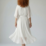 Elric | Rochie midi Viegls cu drapaje