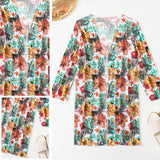 Set Bikini și Costum de Baie cu Model Floral