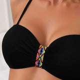 Set bikini sexy cu spate deschis