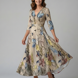 Celine | Midi rochie cu guler răsfrânt