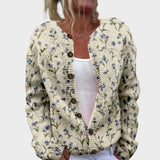 Camila | Jachetă cu model floral de toamnă