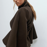 Lusana | Palton elegant cu curea