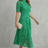 Charlisse | Rochie midi din dantelă elegantă pentru femei