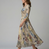 Celine | Midi rochie cu guler răsfrânt