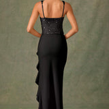 Bela | Rochie eleganță din satin cu corset