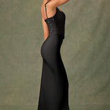 Bela | Rochie eleganță din satin cu corset
