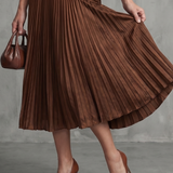 Teodora | Rochie midi cu brâu cu crochet
