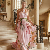 Amiel | Rochie Maxi cu Flori Ușoară