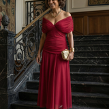 Calen | Rochie midi fără umeri