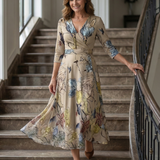 Celine | Midi rochie cu guler răsfrânt