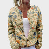 Cláudia | Jachetă cu model floral de toamnă