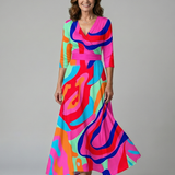 Celine | Midi rochie cu guler răsfrânt
