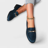 Alexandrina | Mocasini eleganți din flanelă