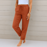 Sara | Pantaloni de In de Calitate Inalta cu Talie Intinsa