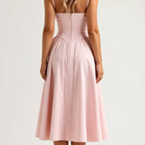 Filipa | Rochie midi cu corset structurat
