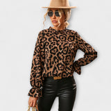 Kayla | Bluză cu imprimeu leopard