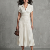 Teodora | Rochie midi cu brâu cu crochet