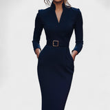 Inês | Rochie Elegantă cu Centură