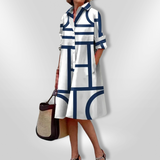 Helen | Rochie cu model geometric