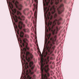Viken | Legginși Plan Crimson Panther Leopard Print