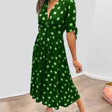 Monika | Rochie elegantă cu model buline