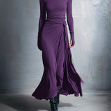 Gabriella | Rochie Lungă cu Nod Lateral