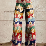 Léon | Elegante pantaloni cu flori