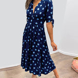 Monika | Rochie elegantă cu model buline
