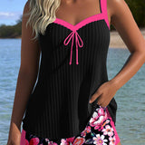 Tankini Sport cu Design Gât în V