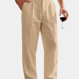 Lorenzo | PANTALONI LINI LAȚI