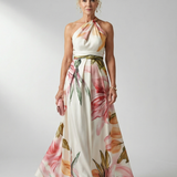 Amiel | Rochie Maxi cu Flori Ușoară