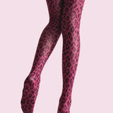 Viken | Legginși Plan Crimson Panther Leopard Print