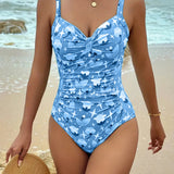 Costum de Baie Întreg cu Bretele Reglabile
