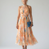 Elin | Rochie midi moale tip halter