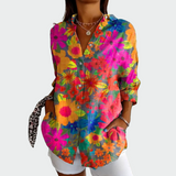 Aino | Cămașă elegantă și stilată cu imprimeu floral